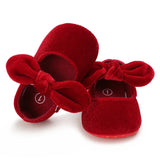 0-18M Newborn Infant Baby Girls Shoes Velvet Red Christmas 0-18M