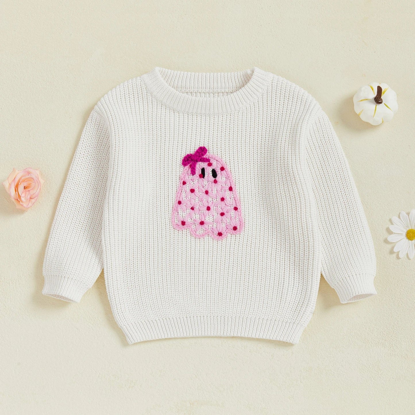 I'm A Cute Little Ghost Halloween Toddler Sweater