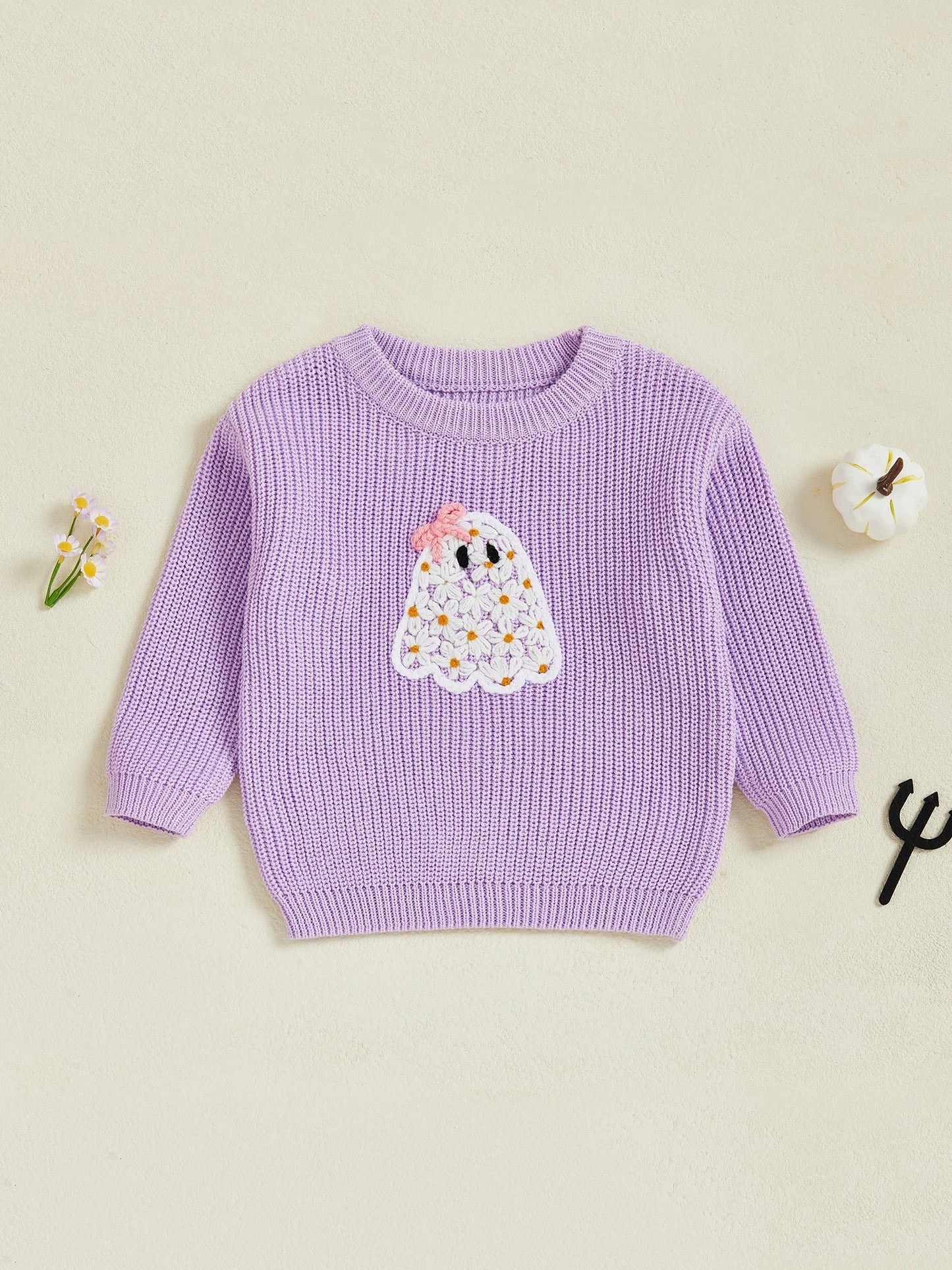 I'm A Cute Little Ghost Halloween Toddler Sweater