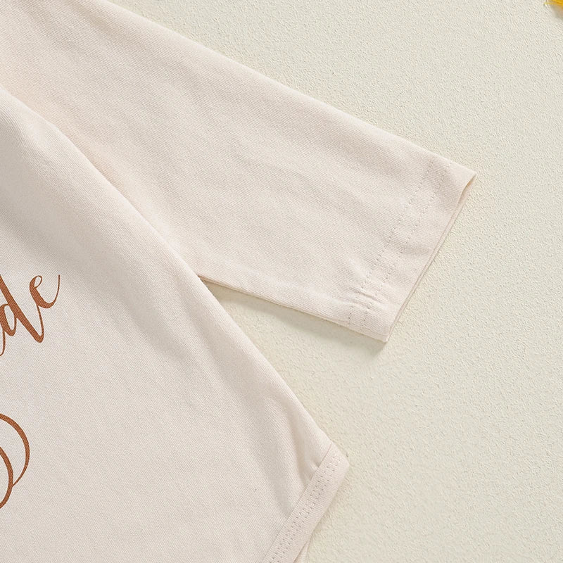 These Rolls Are Homemade Thanksgiving Onesie with Bell Bottoms and Headband Bow