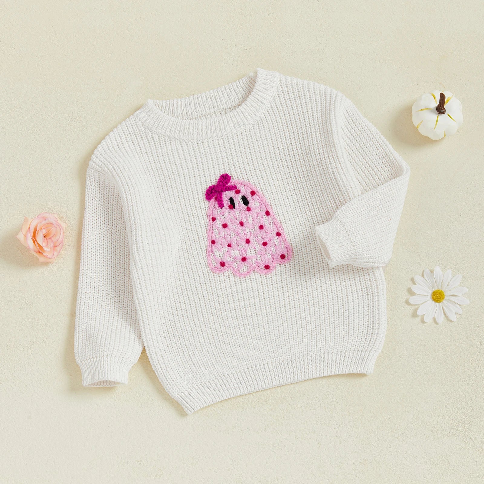 I'm A Cute Little Ghost Halloween Toddler Sweater