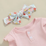 Flower Power Long Sleeve Top and Bell Bottom Set
