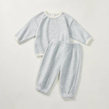 Comfy Long Sleeve Waffle Top and Pant Set