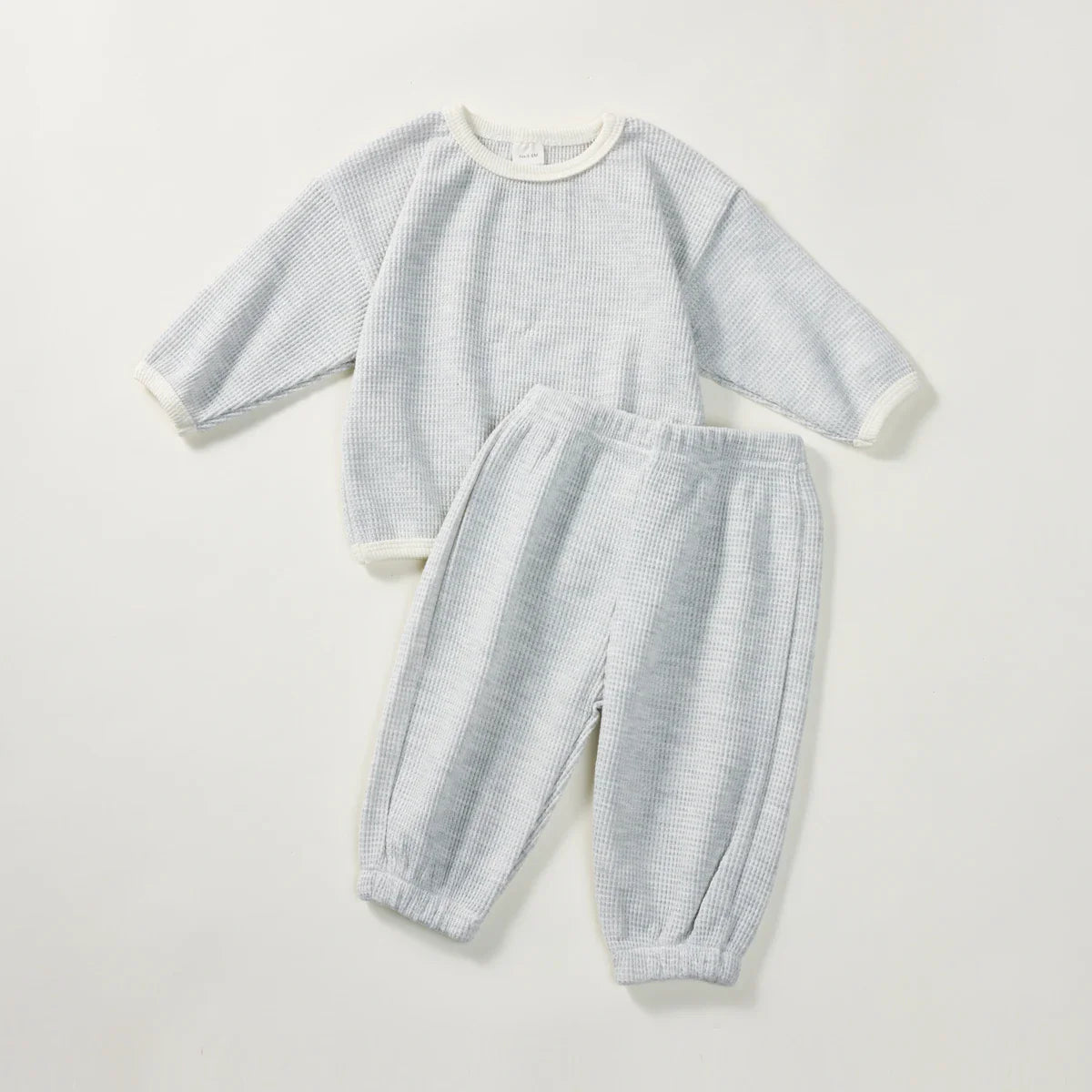 Comfy Long Sleeve Waffle Top and Pant Set