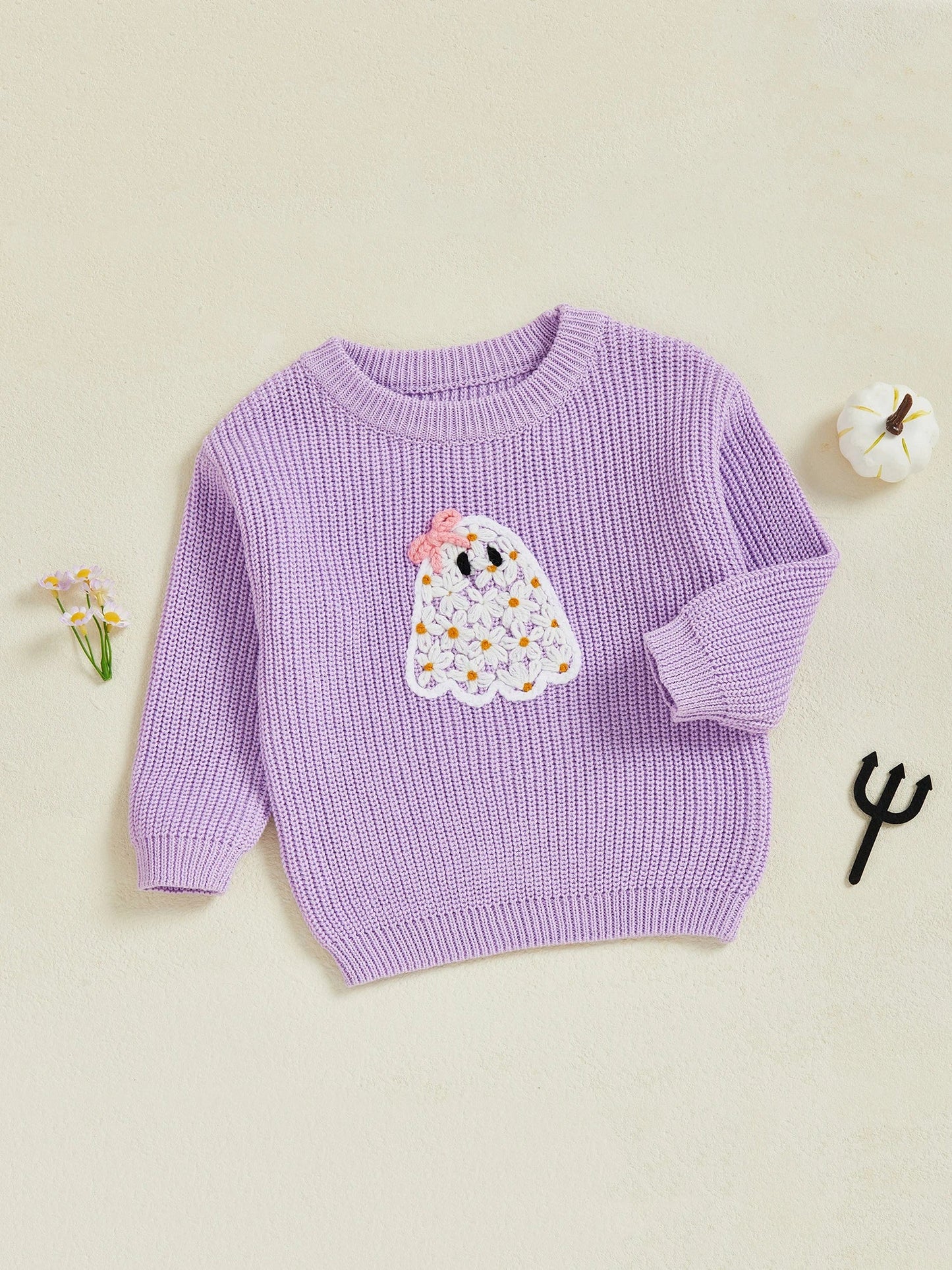 I'm A Cute Little Ghost Halloween Toddler Sweater