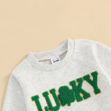 St. Patrick's Day Lucky Sweatshirt with Matching Bottoms