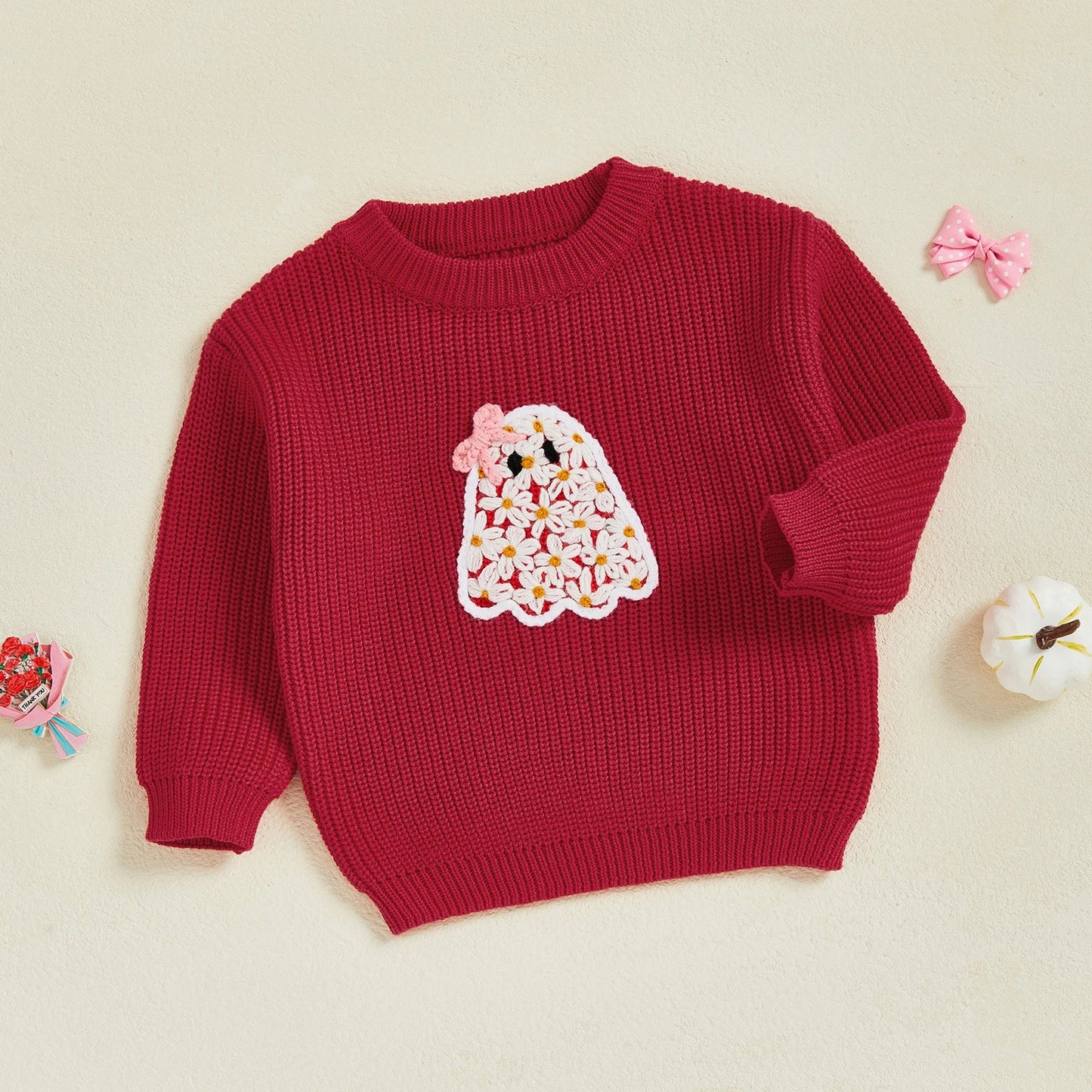 I'm A Cute Little Ghost Halloween Toddler Sweater