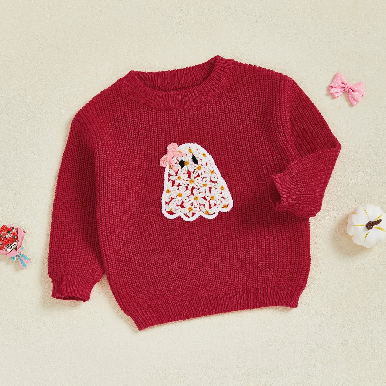 I'm A Cute Little Ghost Halloween Toddler Sweater
