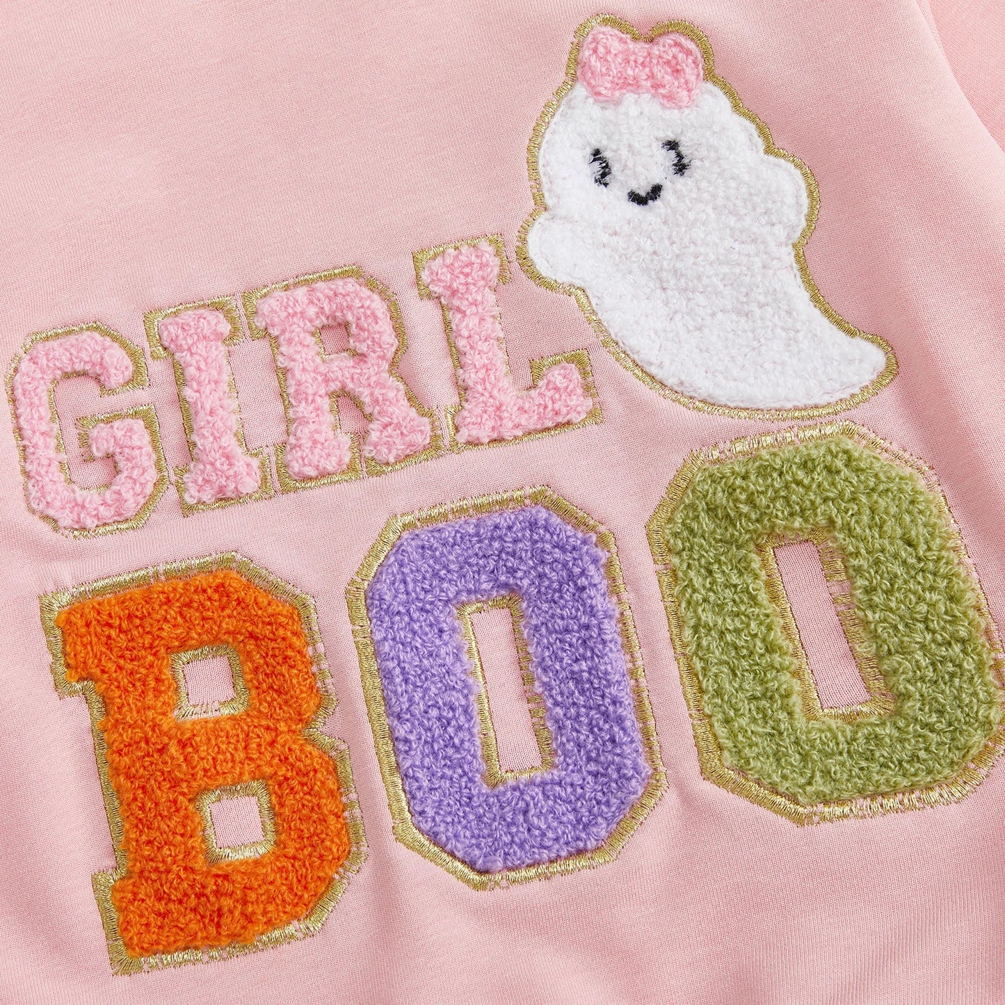 Halloween Girl Boo Cute Ghost Sweatshirt with Matching Skirt