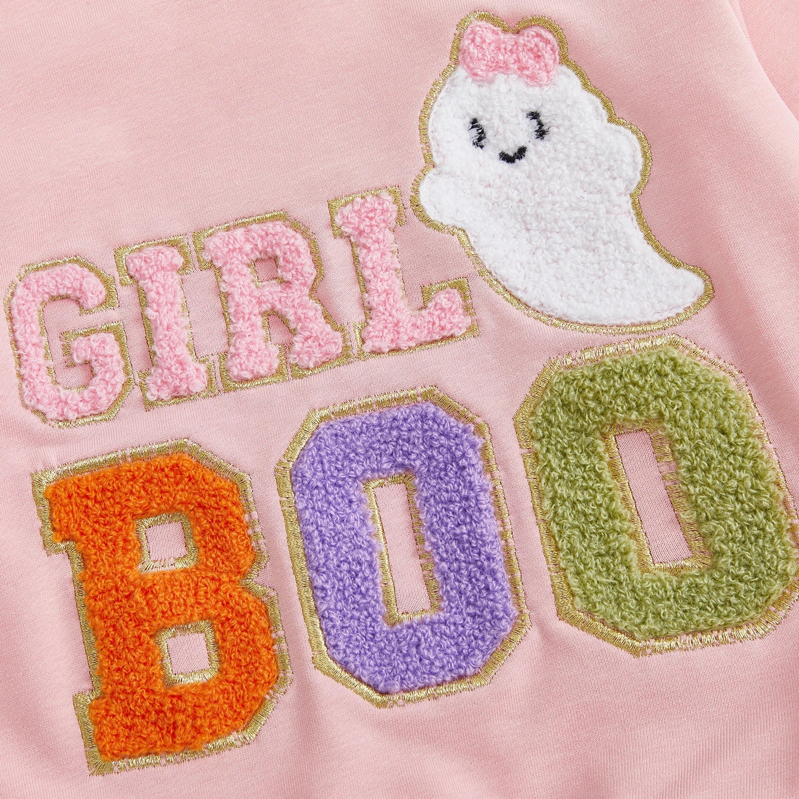Halloween Girl Boo Cute Ghost Sweatshirt with Matching Skirt