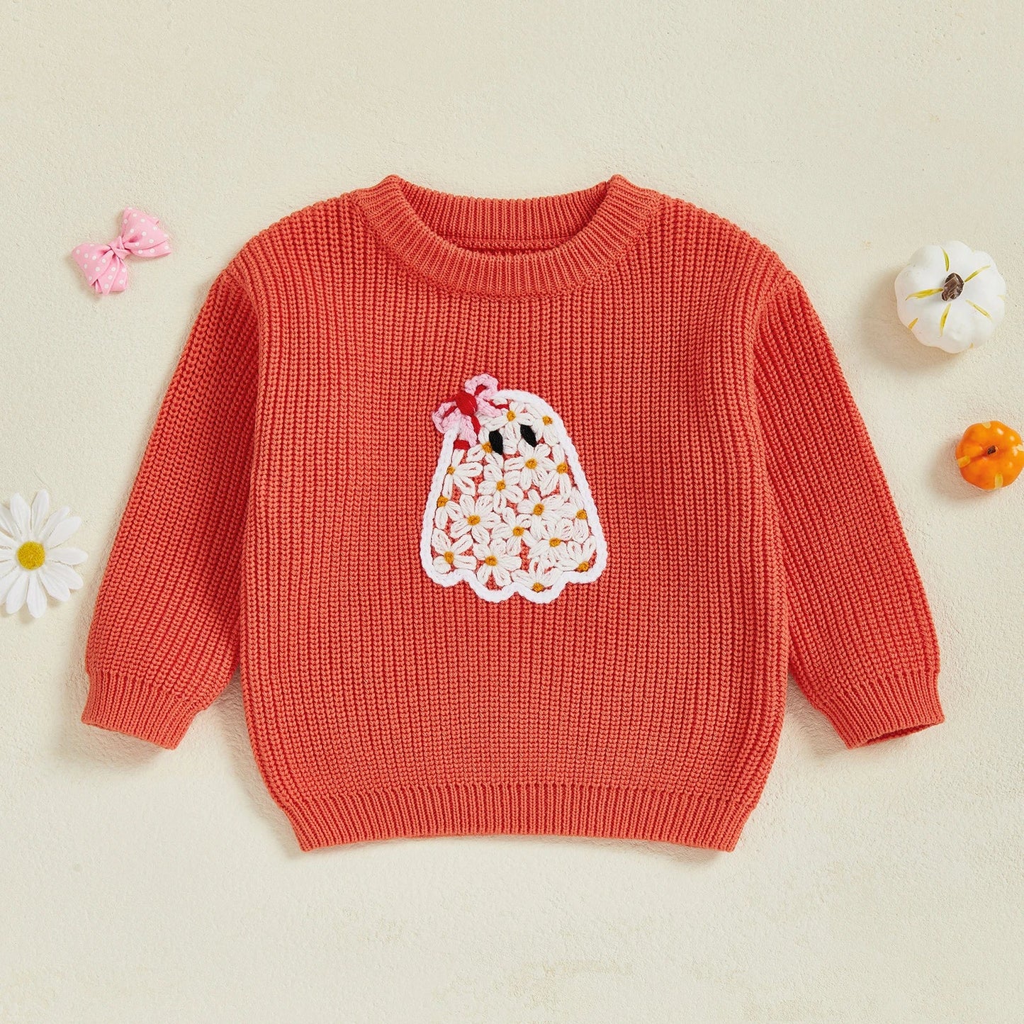 I'm A Cute Little Ghost Little Girl Halloween Sweater