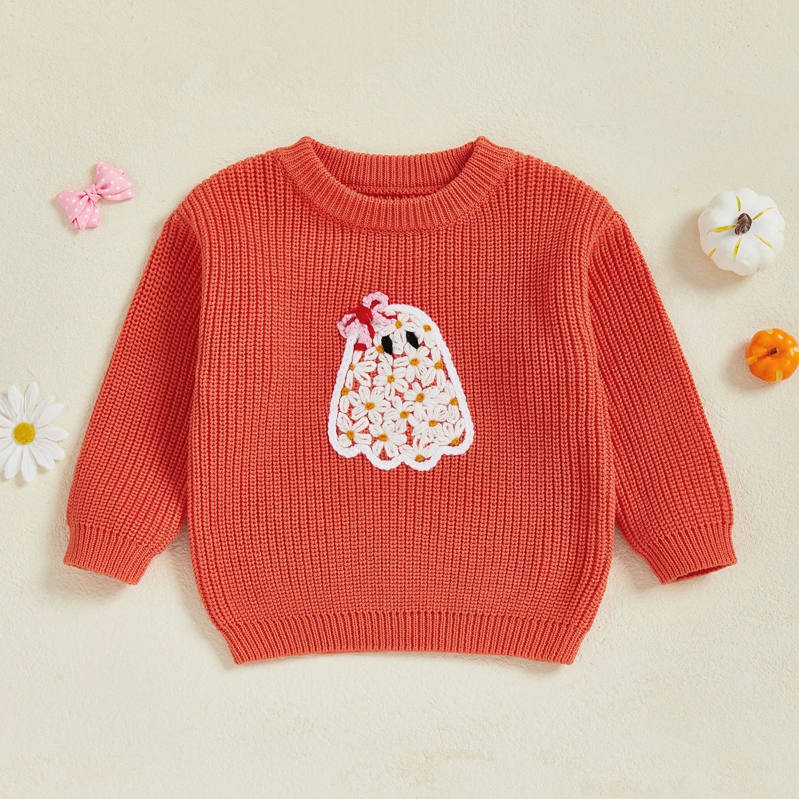 I'm A Cute Little Ghost Little Girl Halloween Sweater