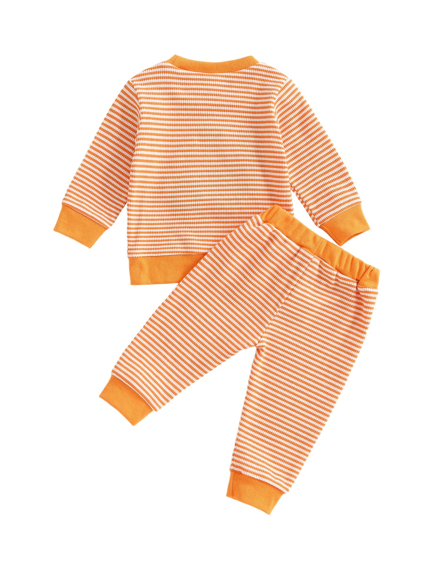 Fall Halloween Pumpkin Sweatshirt with Matching Bottoms