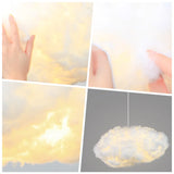 Modern Pendant Lamp - Perfect for Living Room, Bedroom, Kids' Room - LED Hanging Lighting Fixture - Stylish Cloud Suspension Chandelier Lights for Indoor Decoration