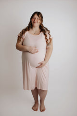 Plus Size Heavenly Pink Mommy Labor and Delivery/ Nursing Gown Variants
