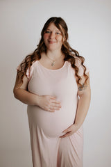 Plus Size Heavenly Pink Mommy Labor and Delivery/ Nursing Gown Variants