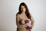 Plum Purple Knotted Newborn Gown