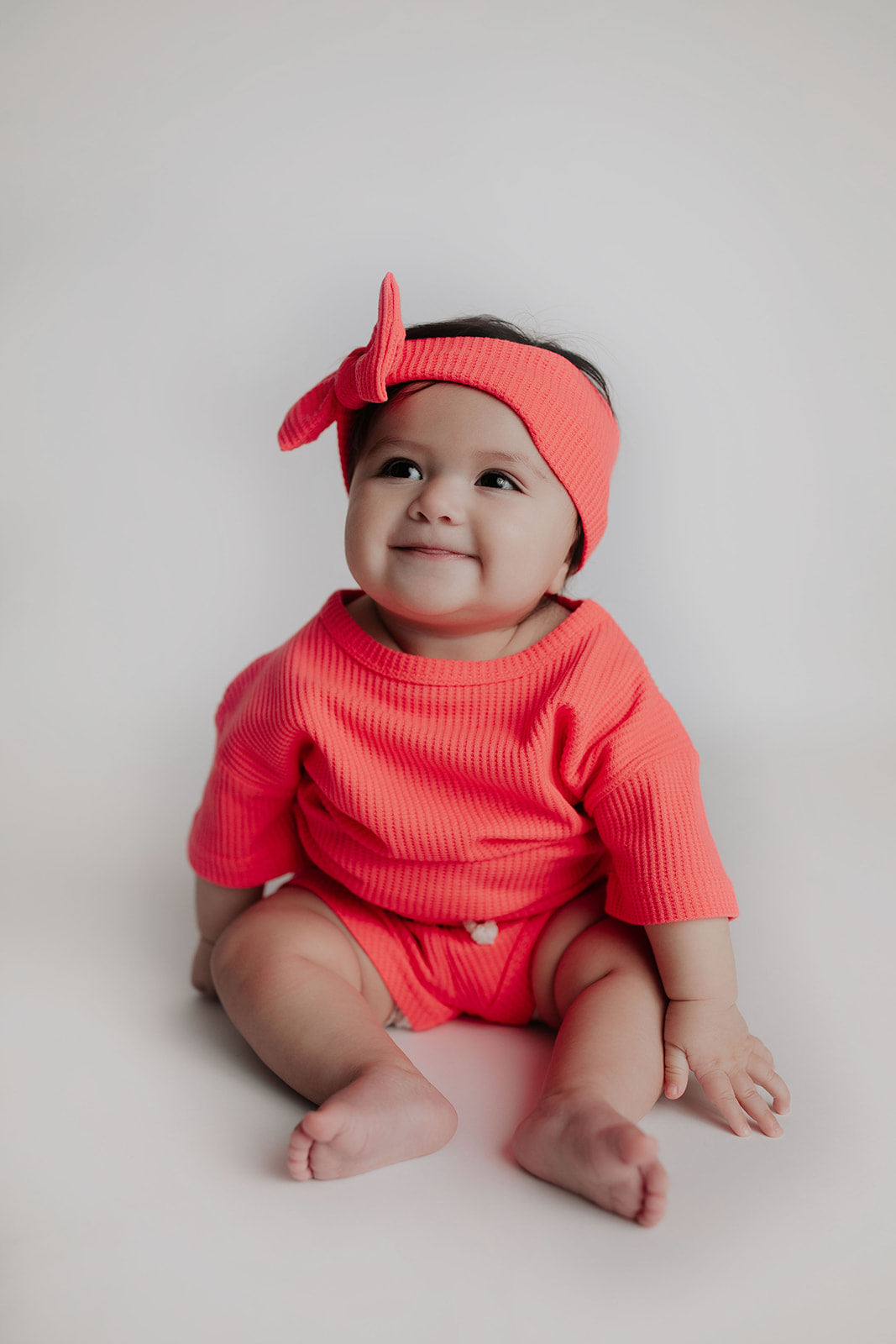Three Little Tots Hot Pink Summer Waffle Set, ninth additional photo