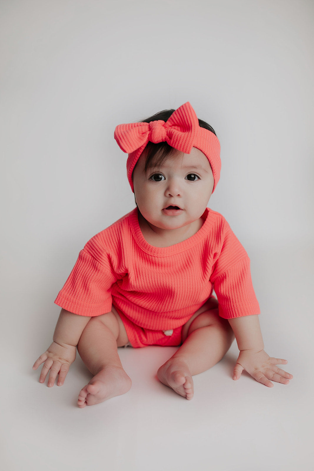 Three Little Tots Hot Pink Summer Waffle Set, tenth additional photo