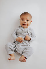 Classic Gray All Silicone One Piece Pacifier Clip