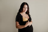 Ribbed Black Mommy & Me Gowns