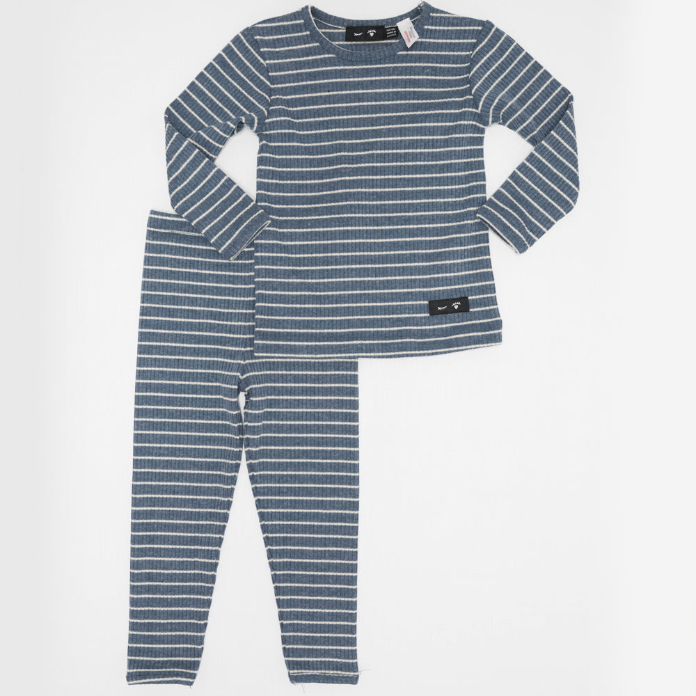 Ribbed Striped Two Piece Set