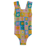 Retro Floral Print Swimsuit