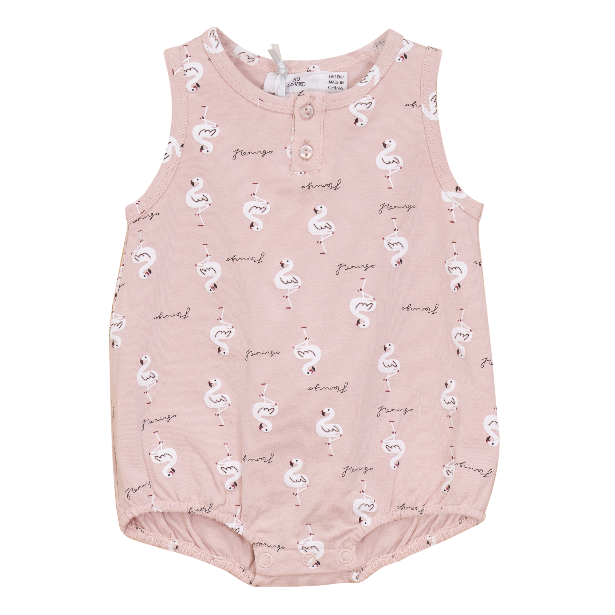 Flamingo Print Romper