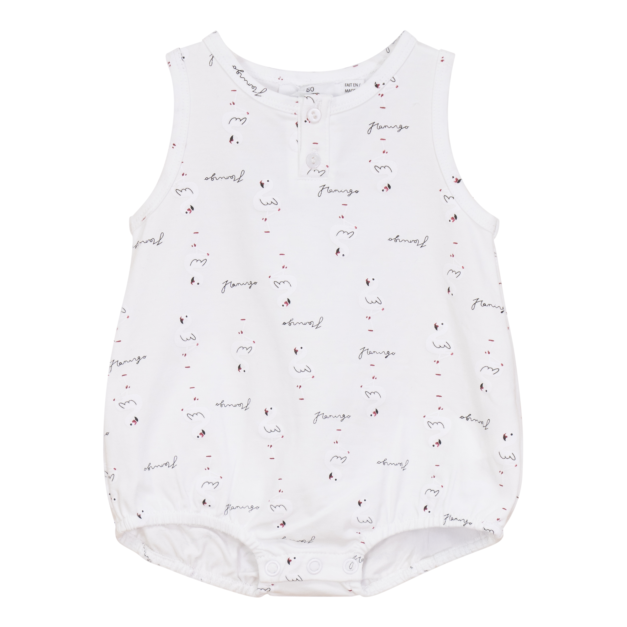 Flamingo Print Romper