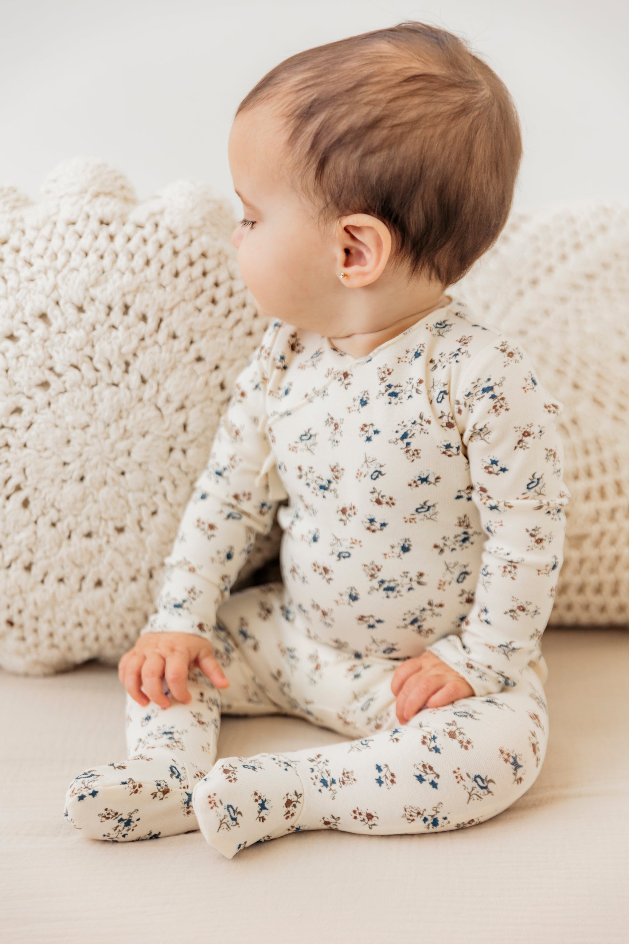 Wrap Printed Onesie