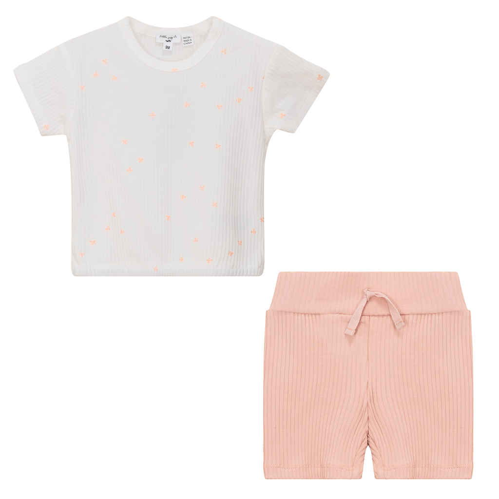 Clover Print Shorts Set