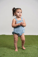 Stripe Denim Romper