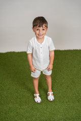 Cotton Little Boys Top and Bottom Summer Set