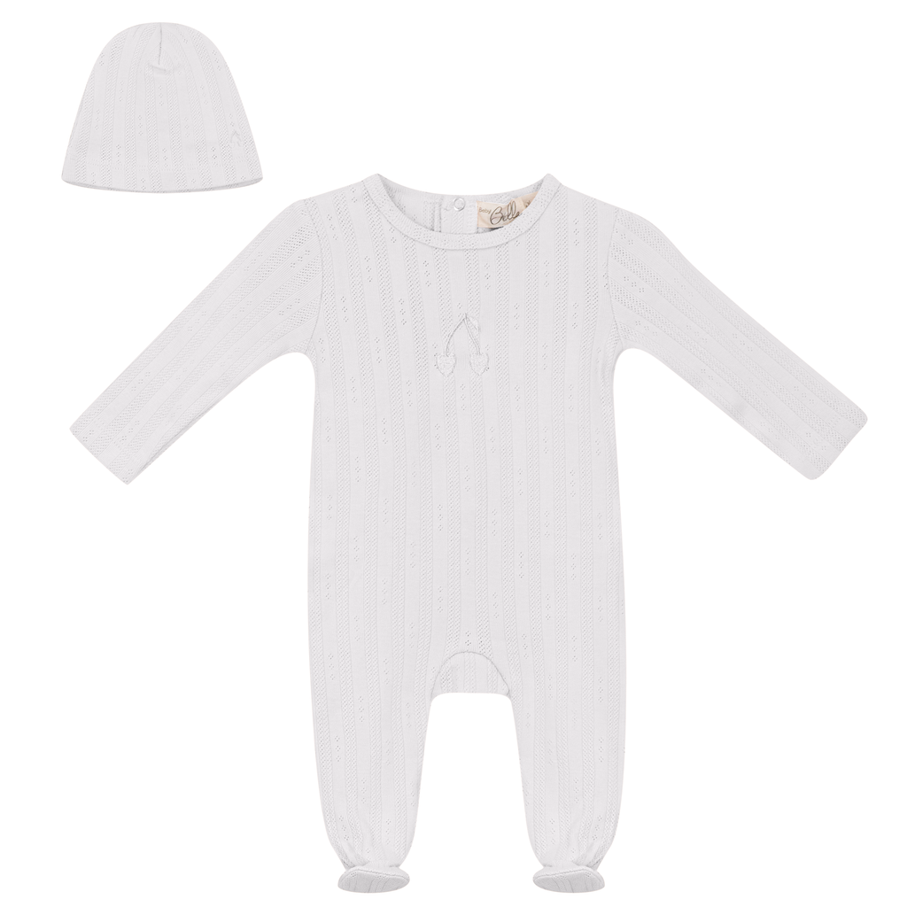 Embroidered Cherry Onesie with Hat