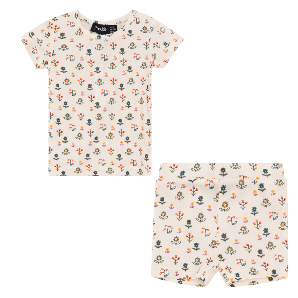 Floral Blossom Shorts Set