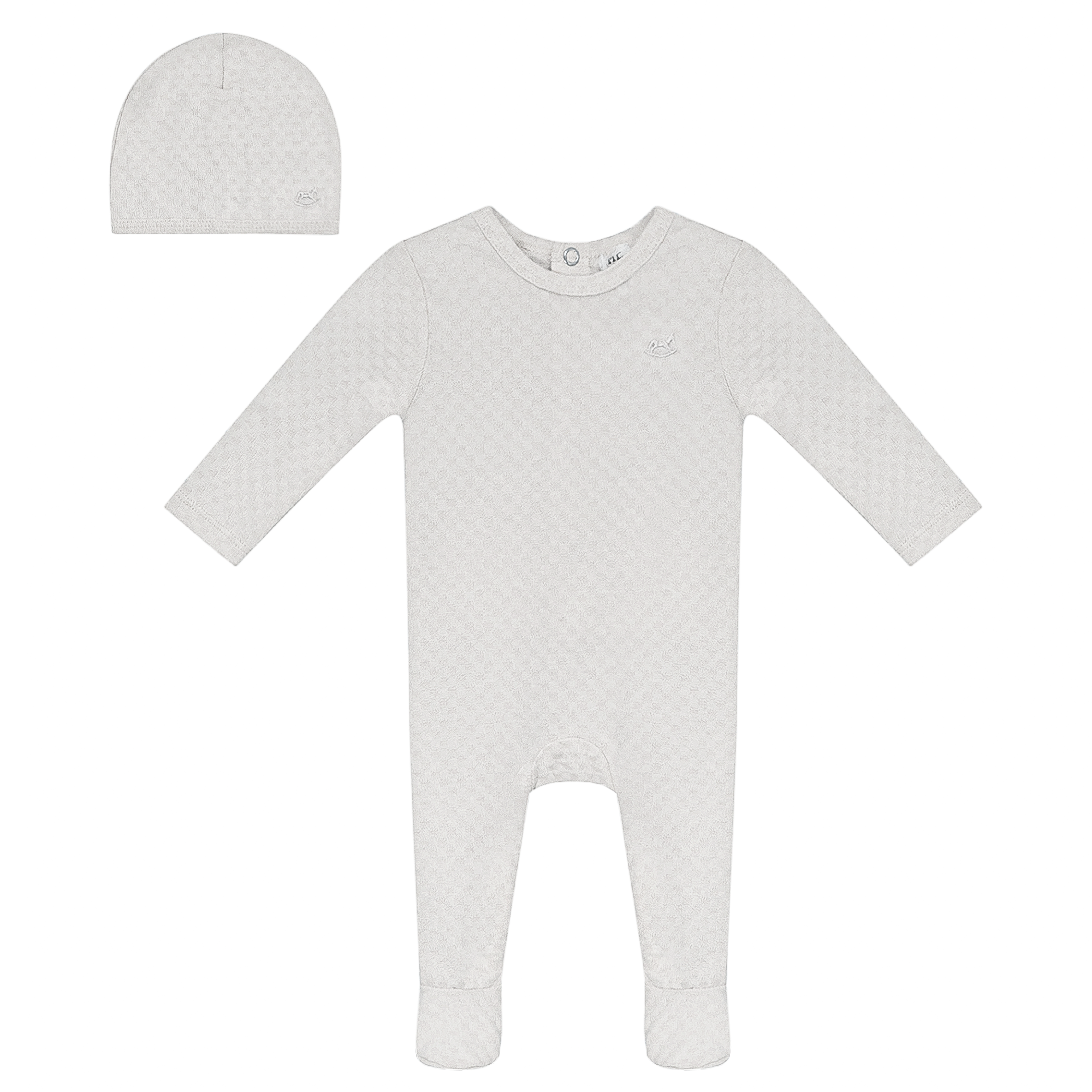 Checkered Onesie with Hat