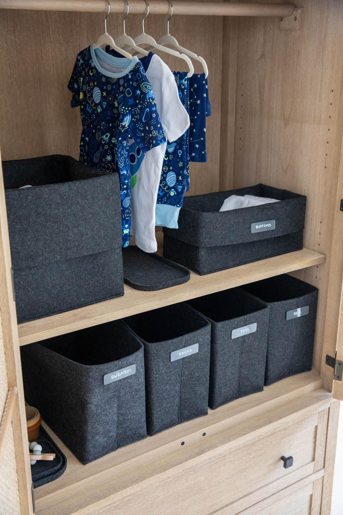 Three Little Tots The Flex Bin - Small Set of 3, in Carbon