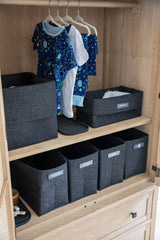 Three Little Tots The Flex Bin - Small Set of 3, in Carbon