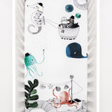 Underwater Love Standard Size Crib Sheet