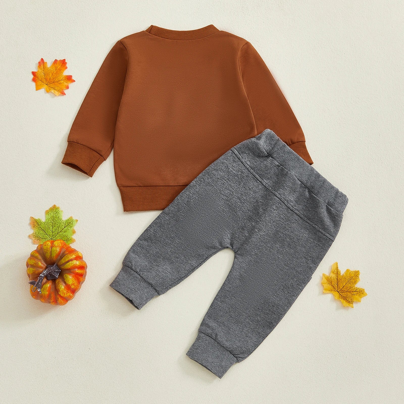 Little Pumpkin Sweatshirt with Matching Bottoms