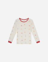 Three Little Tots Sailboat Bamboo Kids Pajama Set, supplementary photo