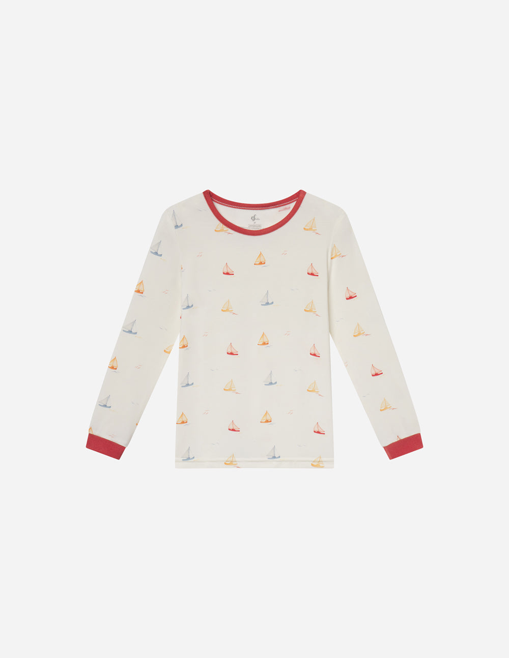Three Little Tots Sailboat Bamboo Kids Pajama Set, supplementary photo