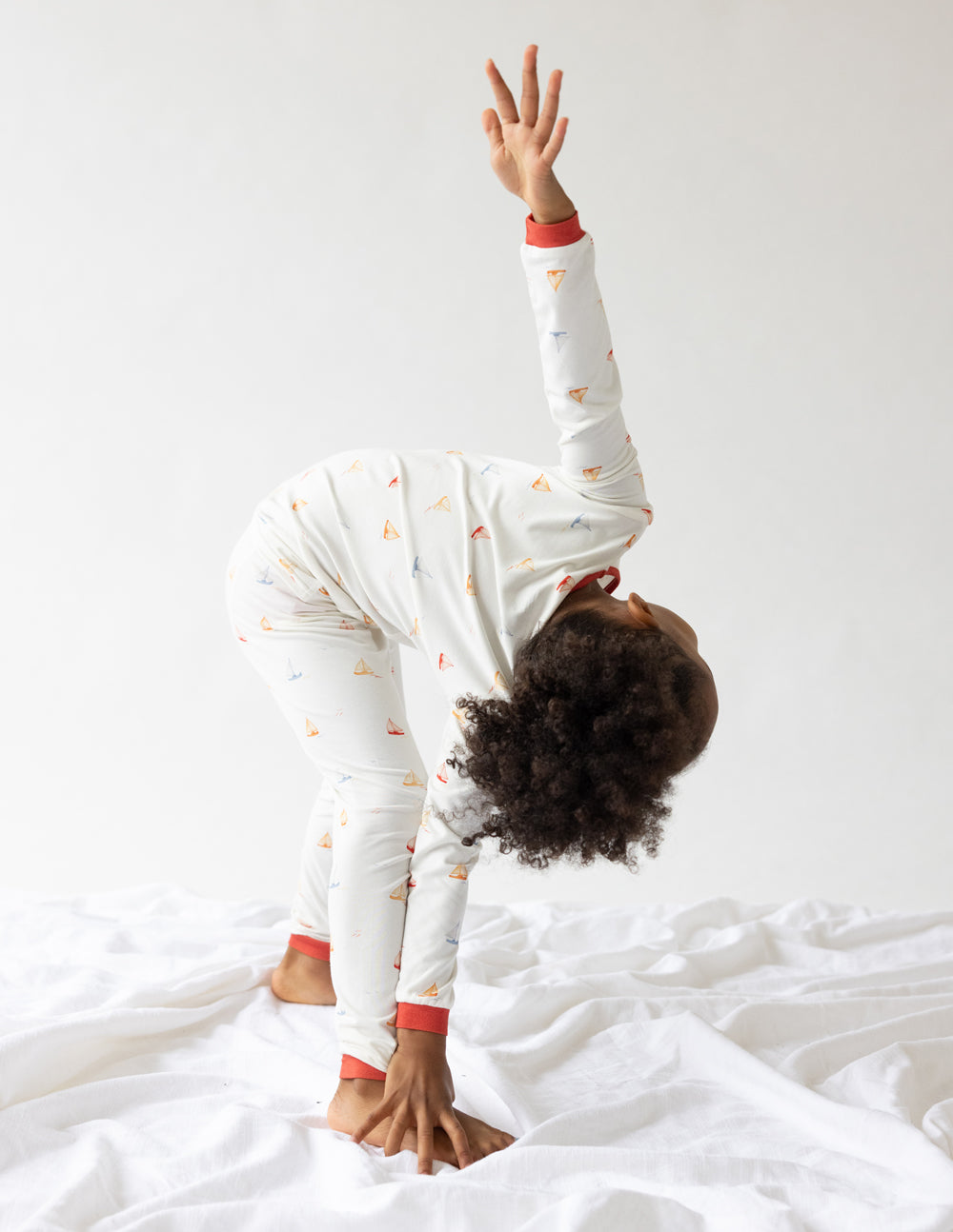 Three Little Tots Sailboat Bamboo Kids Pajama Set, additional view