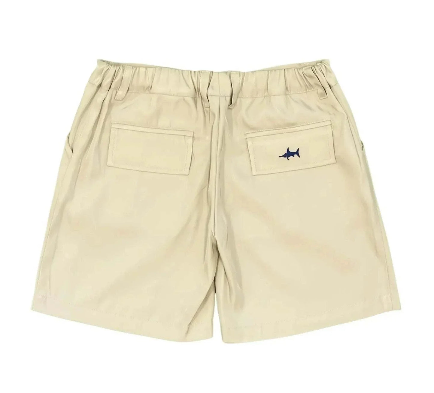 Three Little Tots Saltwater Boys Company - Khaki Ponce Performance Shorts, alternate angle
