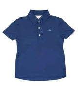 Three Little Tots Saltwater Boys Company - Navy Offshore Fishing Polo