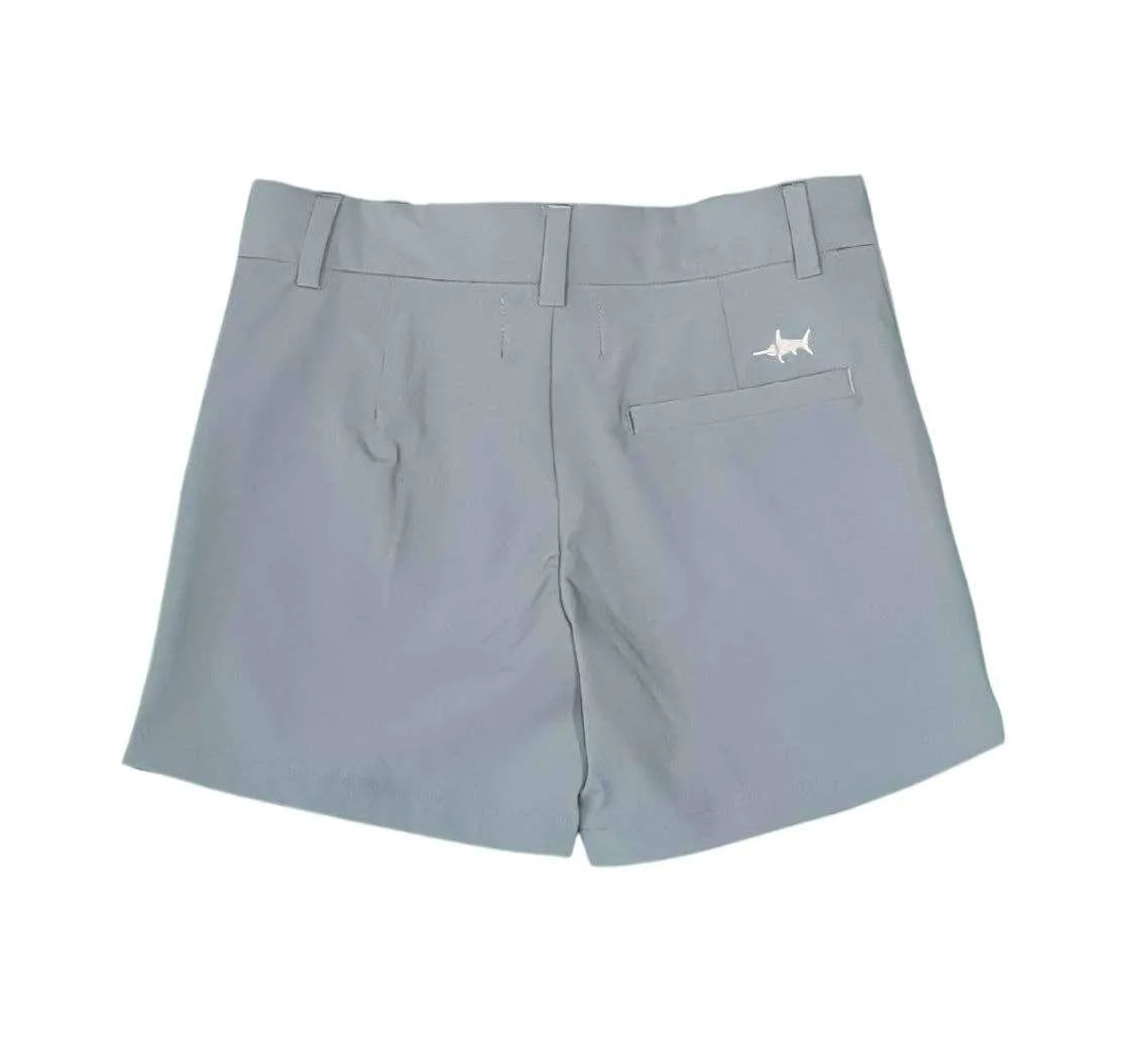 Three Little Tots Saltwater Boys Palmer Performance Shorts Steel Blue, additional product photo