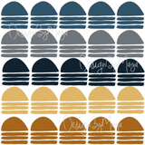 Abstract Curved Arrows - Fabric Nursery Wall Art Decals
