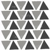 Abstract Equilateral Triangles - Fabric Nursery Wall Art Decals