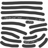 Abstract Curvy Lines - Fabric Nursery Wall Art Decals