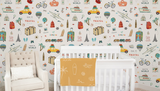 "Around The World" - Nursery Wall Decor Wallpapers